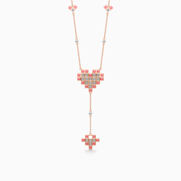 Heart To Get Connected Lariat Necklace