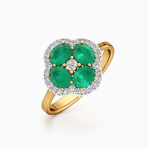 Into The Emerald Garden Statement Ring